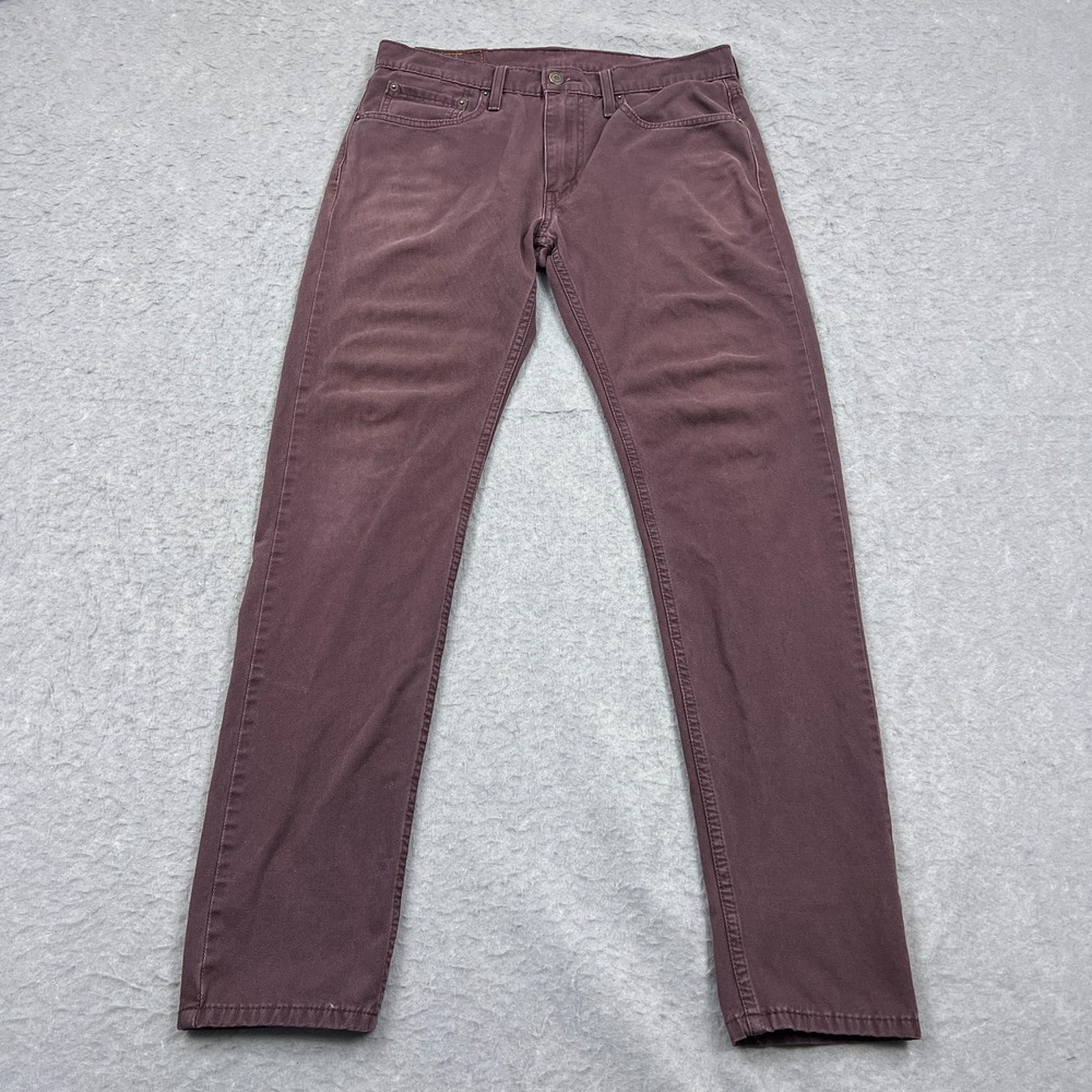 Levis 512 Jeans Men's 32x34* Purple Slim Taper Denim Cotton White Tab Punk Skate